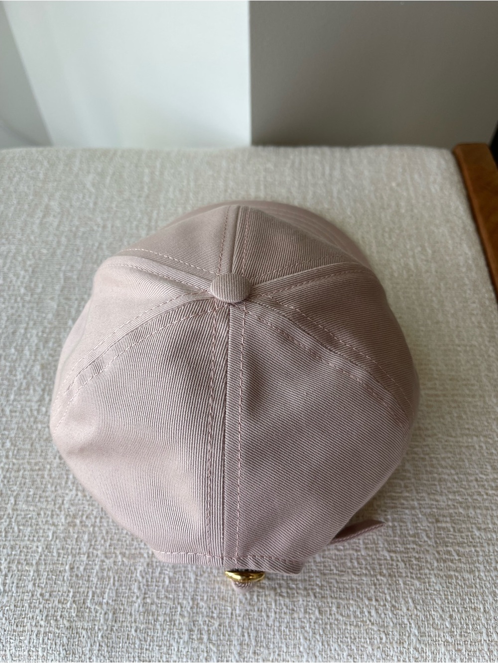 Celine Triomphe Baseball Cap/Hat Washed Cotton Blush M Authentic - Picture 4 of 8